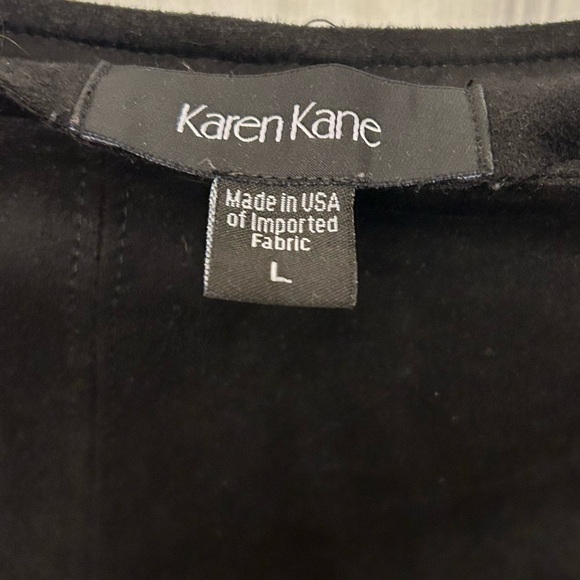 Faux Suede Top with A Touch of Drama Size Large - Picture 4 of 7